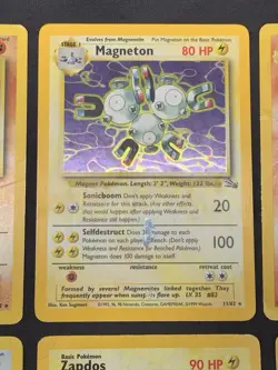 Vintage Pokemon Card Holo Rare WOTC Era Lot - Fossil, Jungle, Base Set 2, HP/DMG - Image 3