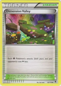 1x Dimension Valley - 93/119 - Uncommon Moderately Played Pokemon XY-- Phantom F - Image 1