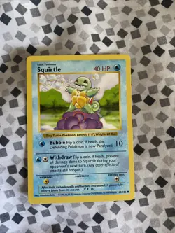 SHADOWLESS Squirtle 63/102 - Base Set - Pokemon Card - MP - Image 1