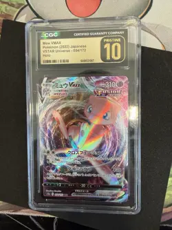 CGC Pristine 10 Mew VMAX 054/172 Japanese VSTAR Universe Pokemon Card 2022 - Image 1