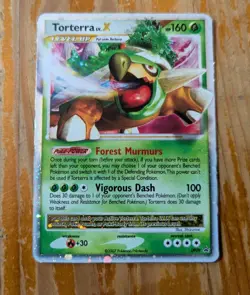 Pokemon TCG Torterra LV.X DP09 Diamond and Pearl Holo (LP) Rare Promo - Image 1