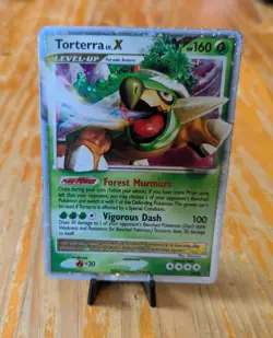 Pokemon TCG Torterra LV.X DP09 Diamond and Pearl Holo (LP) Rare Promo - Image 2
