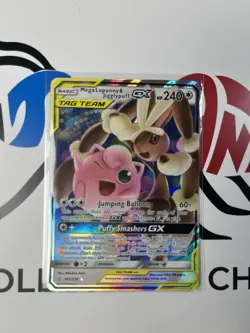 Pokemon TCG - Mega Lopunny & Jigglypuff GX - #165 - Tag Team - EXC - Image 1