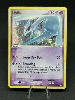 Pokemon TCG Lugia POP Series 5 2/17 80 HP Basic Rare Holo 2007 English Card - Image 1