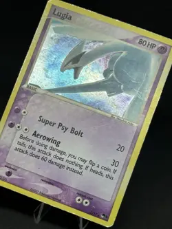 Pokemon TCG Lugia POP Series 5 2/17 80 HP Basic Rare Holo 2007 English Card - Image 2