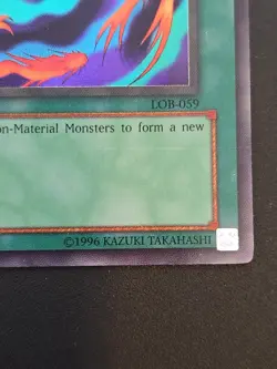 Yugioh Polymerization LOB-EN059 Super Rare Unlimited Near Mint - Image 4
