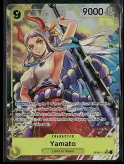 One Piece Yamato Alternate Art OP04-112 Kingdoms of Intrigue NM Alt Art - Image 1