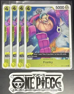 Franky R OP07-107 - 500 Years In The Future - One Piece TCG (Playset x4) NM - Image 1