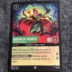 Disney Lorcana Archazia's Island ~ Queen of Hearts - Unpredictable Bully 95/204 - Image 1