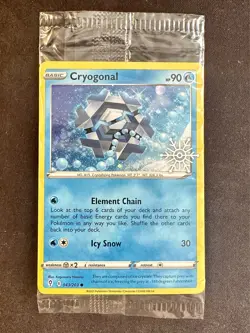 Cryogonal 043/203 Holiday Calendar Snowflake Pokemon Card TCG Promo Sealed - Nm - Image 1