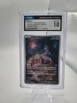 Pokemon Card Mewtwo 183/165 AR Art Rare 151sv2a Japanese CGC 10 Gem Mint - Image 1