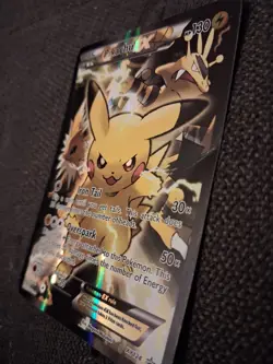 Pokemon TCG Pikachu EX Hyper Rare Card XY124 Black Star Promo Near Mint - Image 4