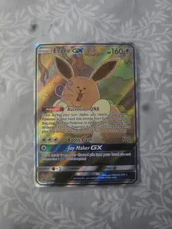 Pokemon Eevee GX SM233 SM Promo Holo Card English TCG Basic Card Stock Q-Rais - Image 1