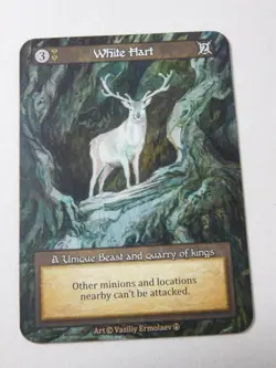 White Hart Non-Foil Unique Sorcery Arthurian Legends AL TCG Trading Card - Image 1
