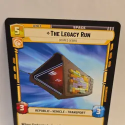Star Wars Unlimited The Legacy Run Legendary Card 213/264 Legends Of The Force - Image 3