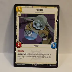 Star Wars Unlimited Grogu Legendary Mysterious Child Card 246/264 LOF - Image 1