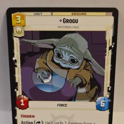 Star Wars Unlimited Grogu Legendary Mysterious Child Card 246/264 LOF - Image 3