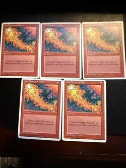 Red Elemental Blast - 5 Cards- 4th Edition - Near Mint | MTG - Image 1