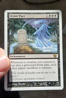 Grave Pact 8th Edition 8ED NM Rare Black Enchantment MTG - Image 1
