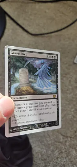 Grave Pact 8th Edition 8ED NM Rare Black Enchantment MTG - Image 4