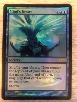 MTG Mind's Desire Near Mint Storm Foil Promos: Judge FREE SHIPPING - Image 1