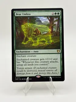 Bear Umbra Commander: Wilds of Eldraine Regular Near Mint - Image 1