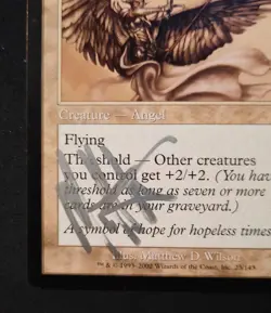 MTG Silver Seraph-Artist Signed (Matthew D. Wilson)- Judgment #23 - Image 2