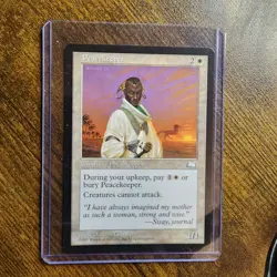 MTG - Magic The Gathering - Weatherlight - PEACEKEEPER - RARE! - NEVER PLAYED!!! - Image 1