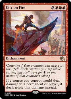 City on Fire - NM (MTG March of the Machine 135) - Image 1