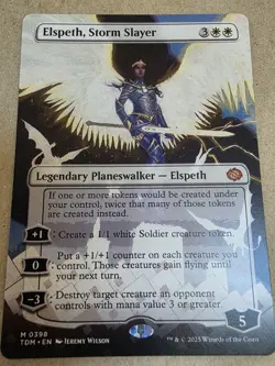 Elspeth, Storm Slayer - (Borderless) Tarkir: Dragonstorm Regular - Mtg - Image 1
