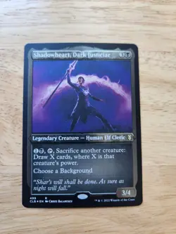 Shadowheart, Dark Justiciar - Etched Foil Showcase - CLB 499 - MTG NM - Image 1