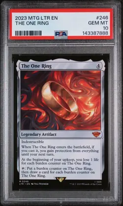 2023 Magic Gathering Lord Rings One Ring #246 PSA 10 #8134 - Image 1