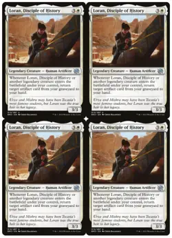 MTG Loran, Disciple of History x4 The Brothers' War Uncommon NM Playset - Image 1