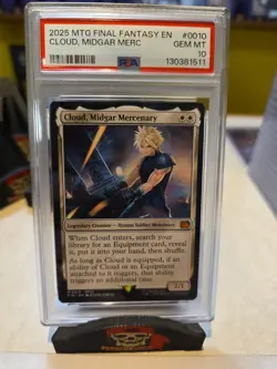 Magic The Gathering Final Fantasy Cloud, Midgar Mercenary 0010 PSA 10 - Image 1