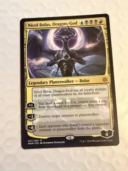 Magic: The Gathering Nicol Bolas, Dragon-God Mythic War of the Spark 207/264 - Image 1