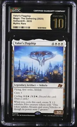 MTG Magic The Gathering Valor's Flagship Aetherdrift Mythic Rare CGC PRISTINE 10 - Image 1