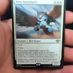 Magic: The Gathering Aven Interrupter OTJ-EN004 Outlaws Rare Creature - Image 1
