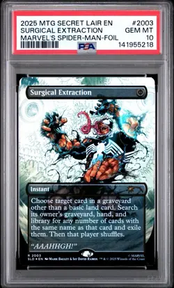 MTG PSA 10 Surgical Extraction R 2003 Foil SLD: Venom Unleashed POP 1 - Image 1