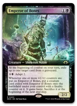 Emperor of Bones (Extended Art) #453 (Foil) (LP) Modern Horizons 3 MH3 Magic MTG - Image 1