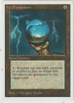 x1 carte Icy Manipulator UNLIMITED MAGIC MTG ENGLISH 1993 EX-NM - Image 1