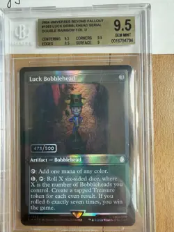 MTG Fallout Luck Bobblehead - BGS Graded 9.5 *Gem Mint* - PIP #1063 473/500 - Image 1