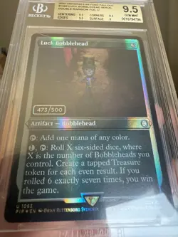 MTG Fallout Luck Bobblehead - BGS Graded 9.5 *Gem Mint* - PIP #1063 473/500 - Image 2
