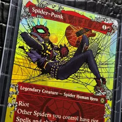 Spider-Punk (0210) (Borderless) Marvel's Spider-Man Pack Fresh! Foil Rare - Image 2