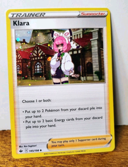 POKEMON KLARA 145/198 COSMOS HOLO CHILLING REIGN LP - Image 1