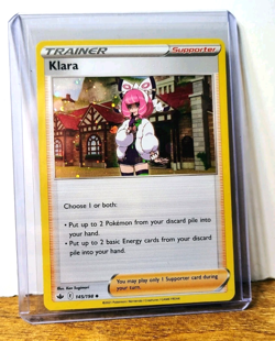 POKEMON KLARA 145/198 COSMOS HOLO CHILLING REIGN LP - Image 3
