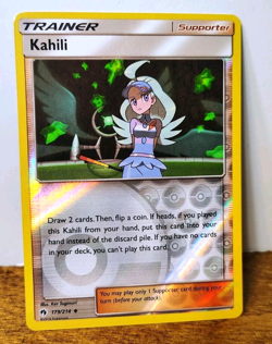 POKEMON KAHILI 179/214 REVERSE HOLO TRAINER LOST THUNDER LP-NM - Image 1