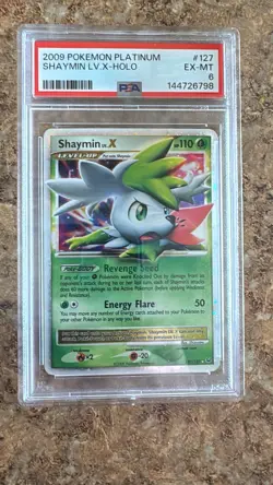 PSA 6 Shaymin LV.X 127/127 2009 Pokemon Platinum Holo - Image 1