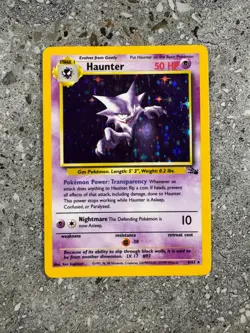 Pokemon TCG Cards Haunter 6/62 Fossil Holo Rare NM - Image 1