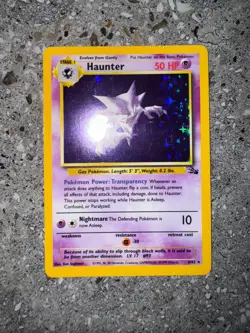 Pokemon TCG Cards Haunter 6/62 Fossil Holo Rare NM - Image 3