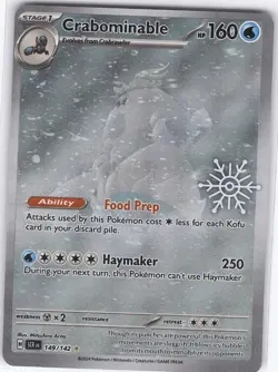 Pokemon Crabominable Illustration Rare (Holiday Calendar) SV7 Stellar Crown 1... - Image 1